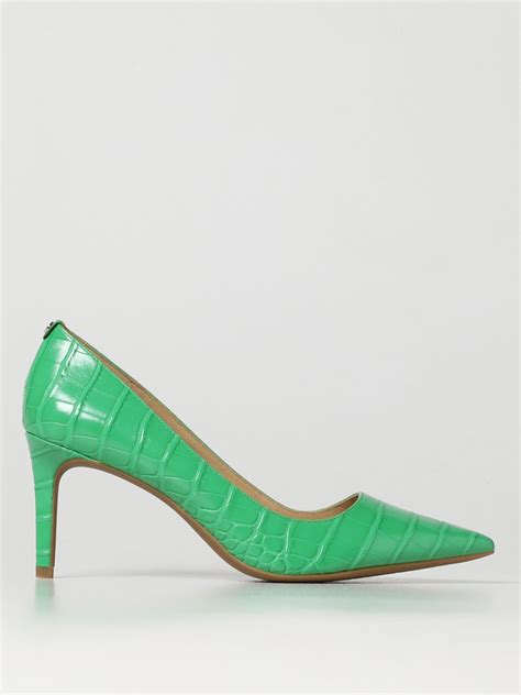 green michael kors shoes|Michael Kors green heels.